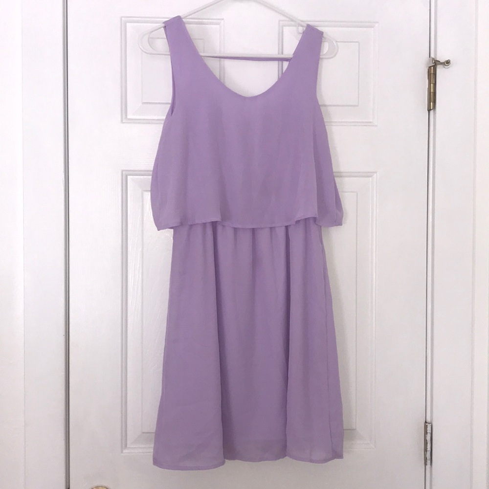 purple summer dress